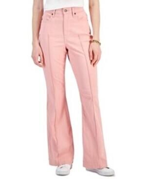 TOMMY HILFIGER Women's High Rise Seam-Front Flare-Leg Pants | Size 16 | NEW